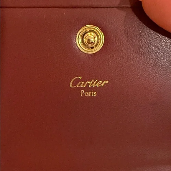 Cartier Red Leather Coin Pouch - Full Inclusion! - Picture 4 of 7